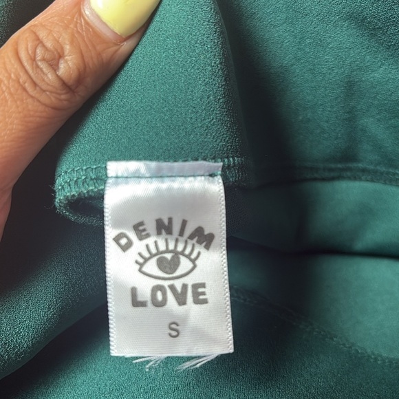 SET Elegant Black and Teal Jumpsuit Set - Picture 5 of 6